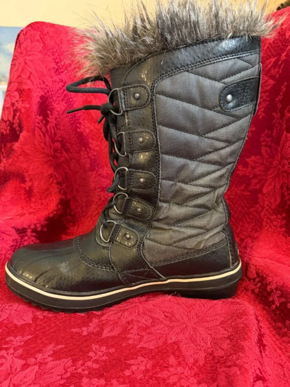 Sorel Tofino II Women's Black Waterproof Winter Boots Sz 7.5